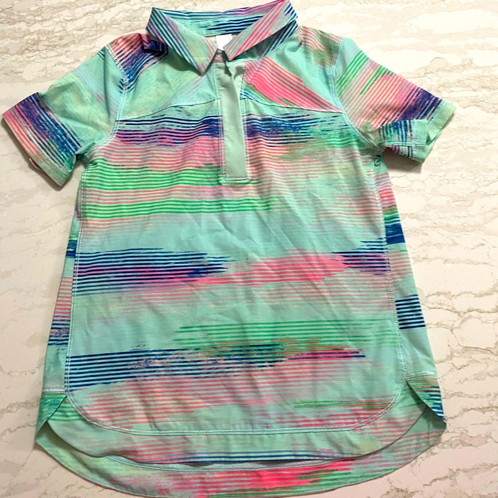 EUC Ivivva girls golf shirt - size 10